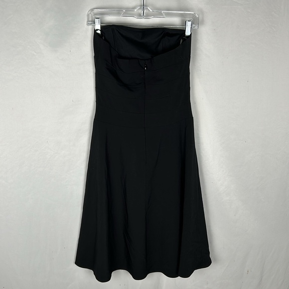 White House Black Market Strapless Little Black Dress -Size 4 - Picture 3 of 8